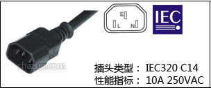 IEC320 C14插头